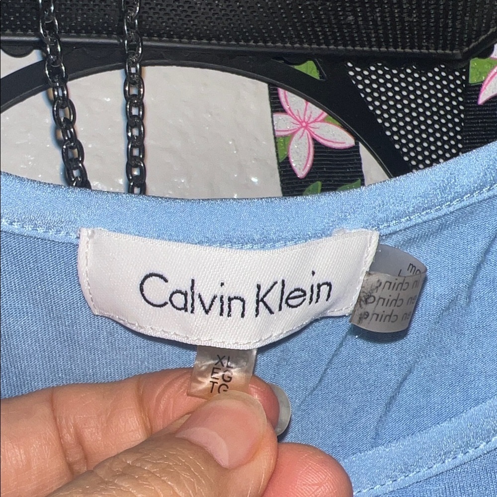 Calvin Klein Light Blue Blouse - Picture 3 of 8